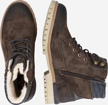 MUSTANG Lace-up boots in Brown