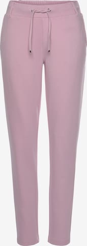 BENCH Slimfit Broek in Roze: voorkant