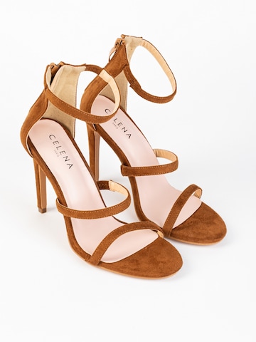 Celena Strap Sandals 'Cassandra' in Brown