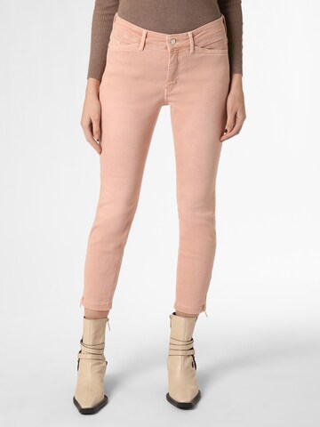 MAC Slimfit Jeans in Beige: voorkant