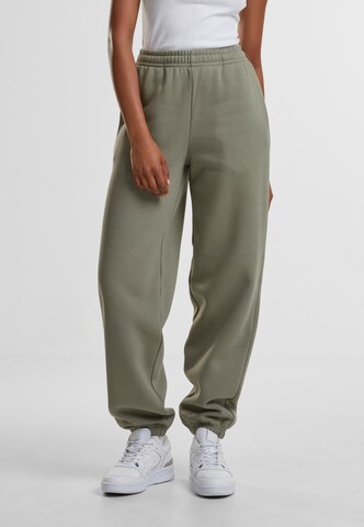 Urban Classics Конический (Tapered) Штаны в Зеленый: спереди