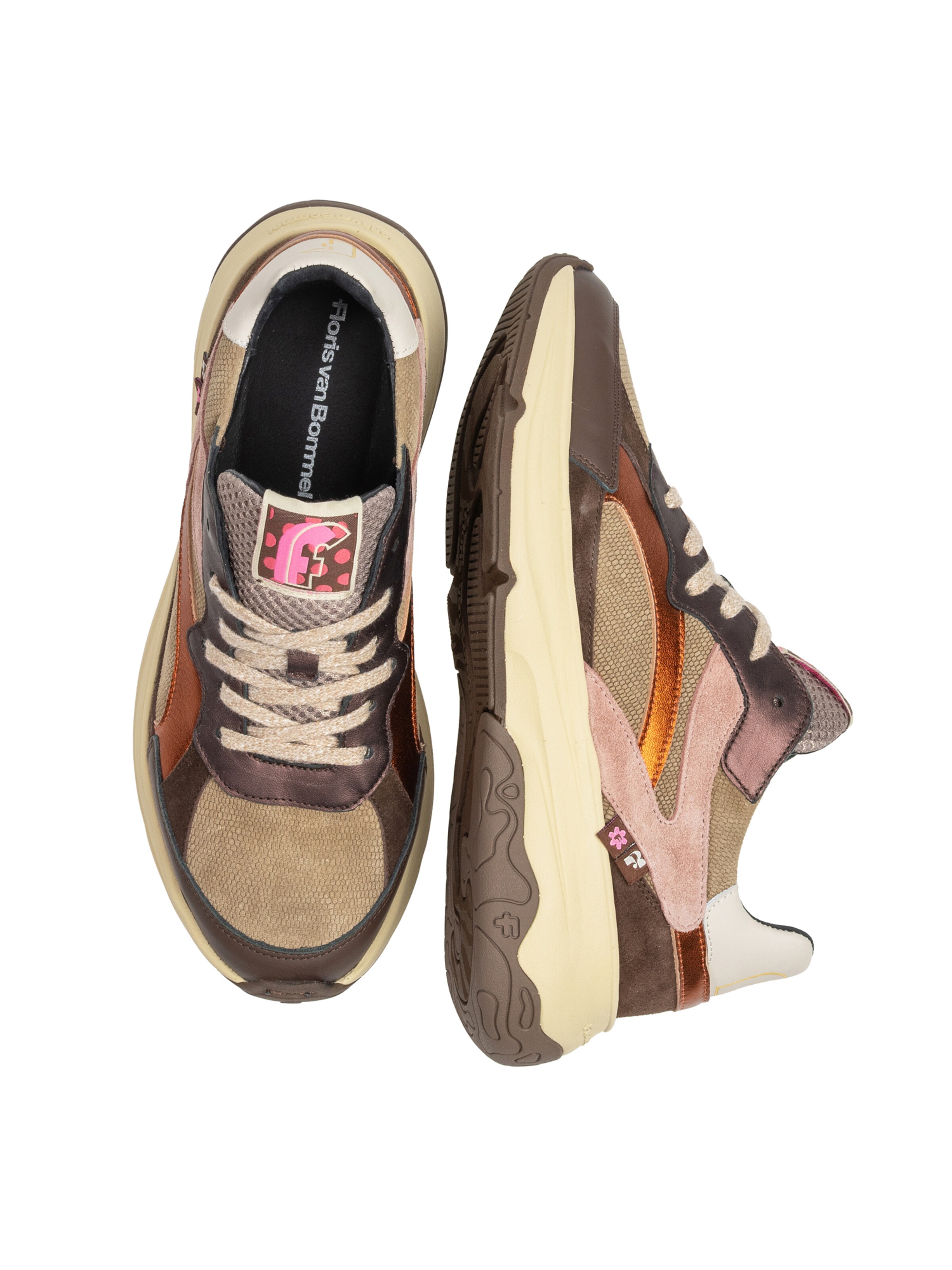 Floris van Bommel Platform trainers 'Holli 02' in Brown