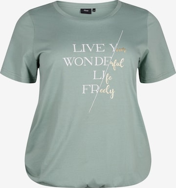 T-shirt 'Donna' Zizzi en vert : devant