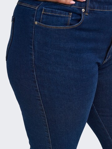 ONLY Carmakoma Skinny Jeans 'CARSnow' in Blauw