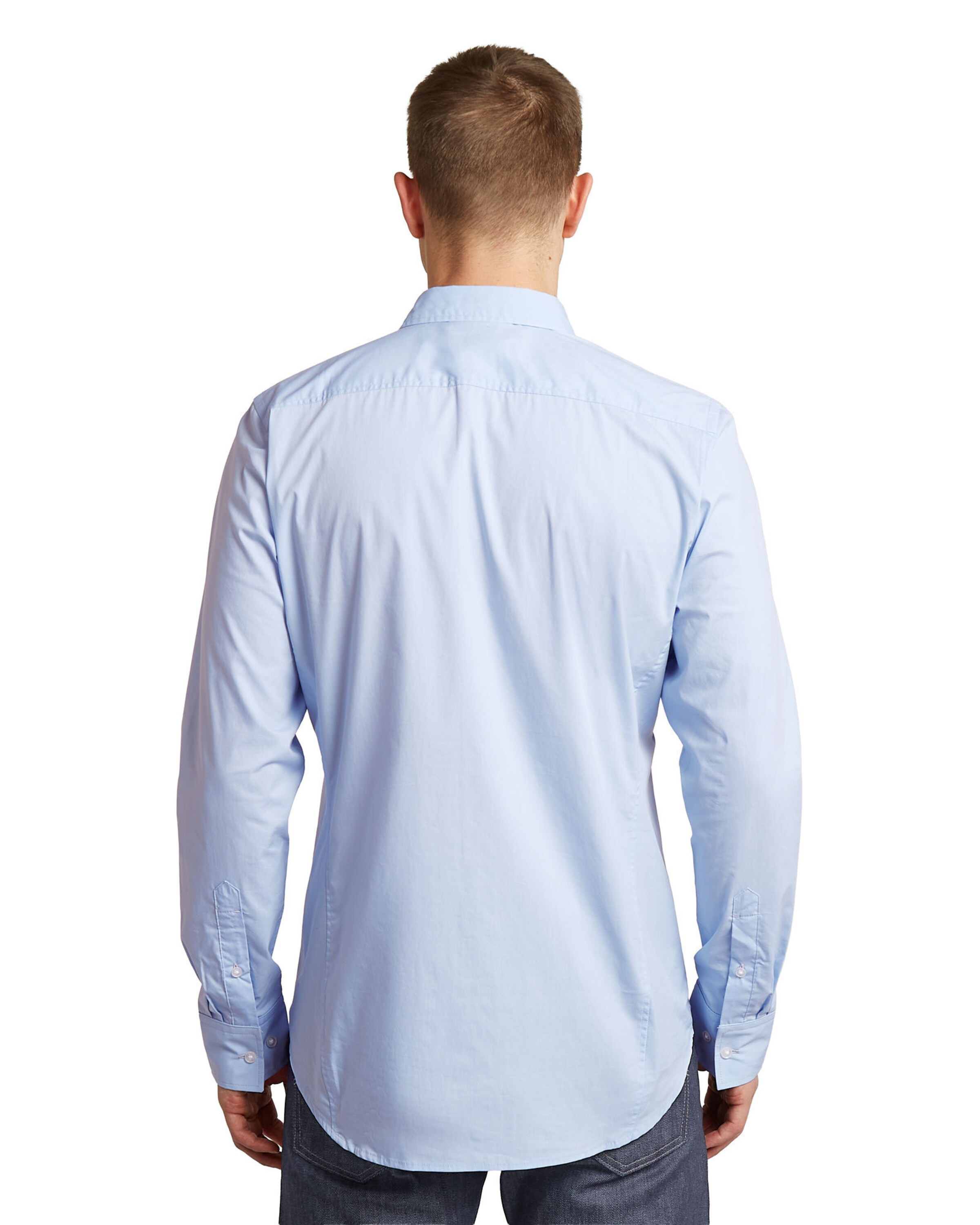 G-STAR Slim Fit Shirts 'Uniform Slim Shirt' in Blau