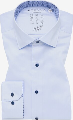 ETERNA Comfort fit Button Up Shirt in Blue