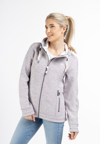 Schmuddelwedda Fleece jas in Lila: voorkant