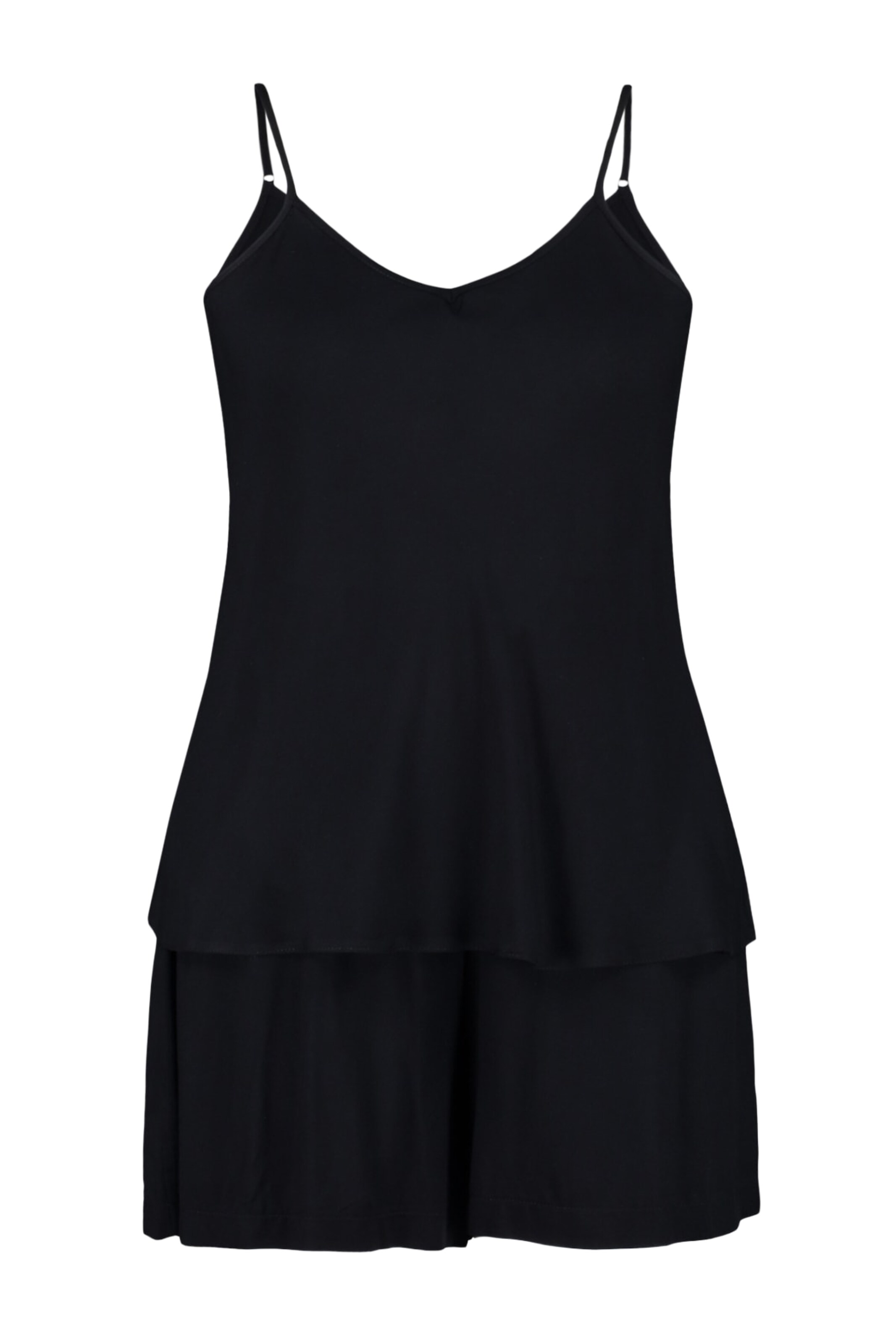Trendyol Curve - Pijama de pantalón corto en negro