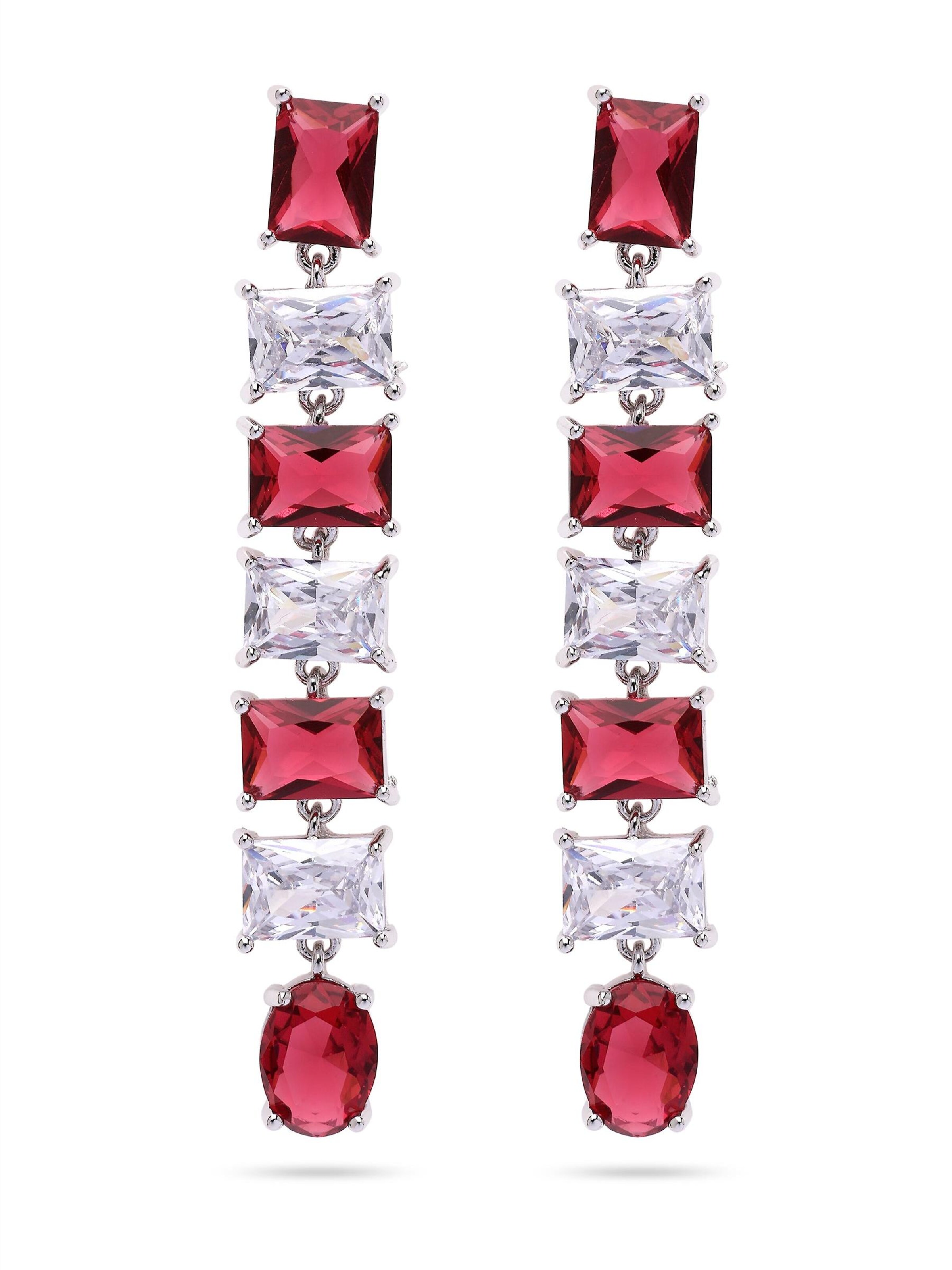 Boucles d'oreilles 'Agatama' AVANT-GARDE PARIS en rouge : devant