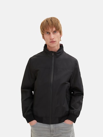 TOM TAILOR Between-Season Jacket in Black: front