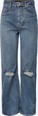 Wide Leg Jean 'Holly' PIECES en bleu : devant