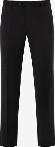 BENVENUTO Slim fit Pleated Pants 'NERO' in Grey: front