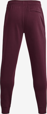 UNDER ARMOUR Tapered Workout Pants 'Rival' in Red