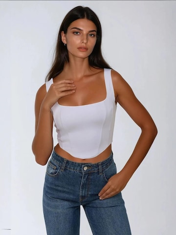 Hiccup Top 'Tanktops & Camis' - fehér: elől