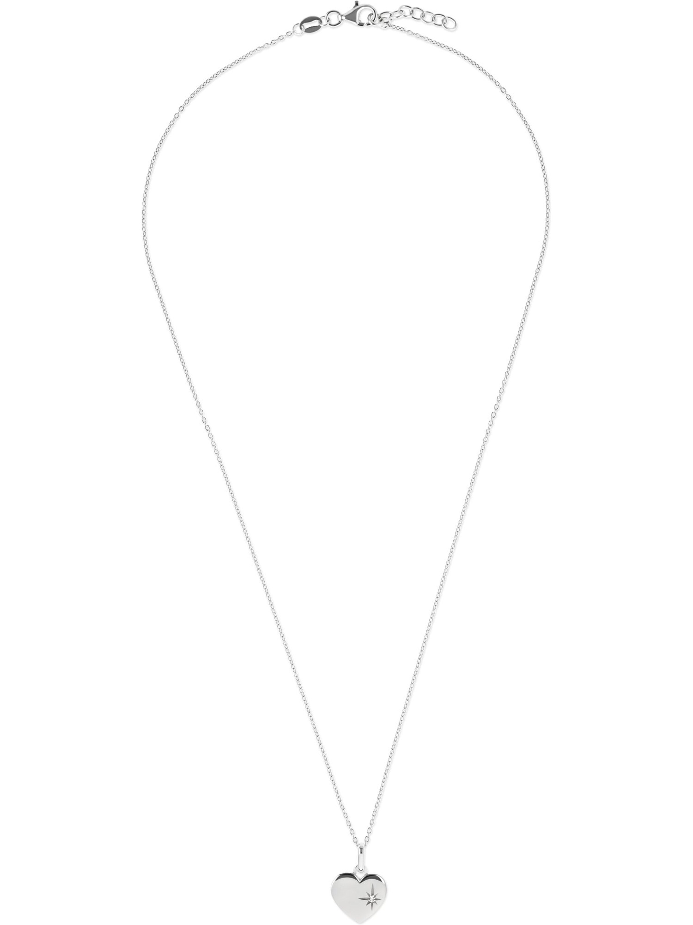 FAVS Necklace in Silver: front