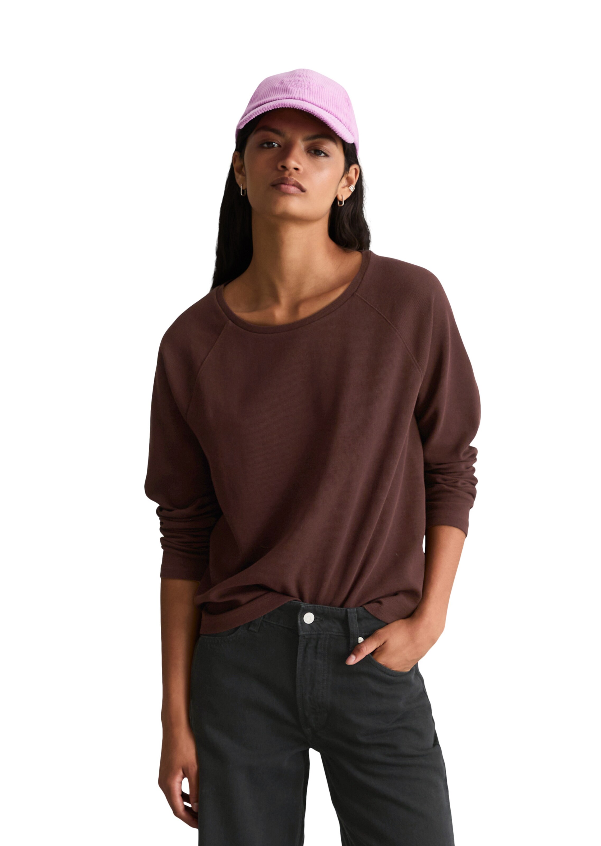 T-shirt Marc O'Polo DENIM en marron : devant