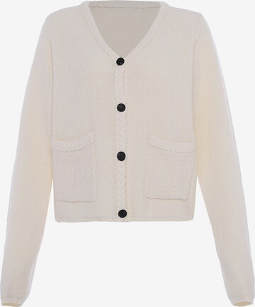 Cardigan faina en blanc : devant