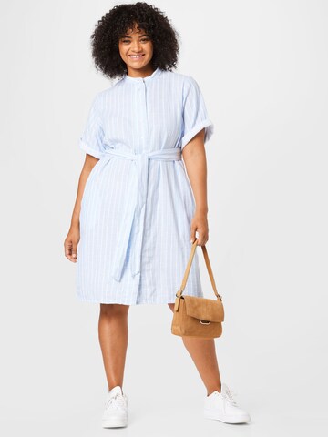 Selected Femme Curve Shirt Dress 'HELINA' in Blue