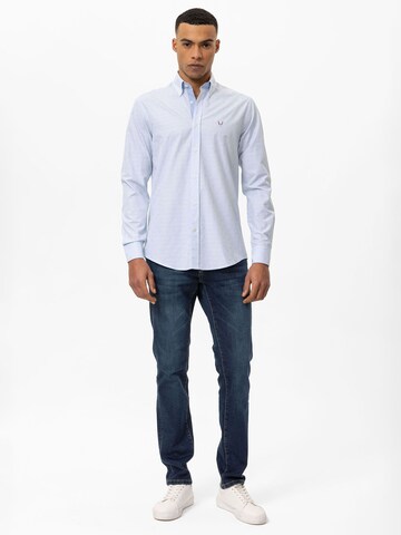 By Diess Collection Slim Fit Businesshemd in Blau