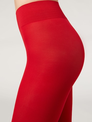 CALZEDONIA Fine Tights in Red: front