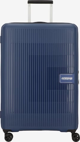 American Tourister Trolley 'Aerostep' in Blauw: voorkant