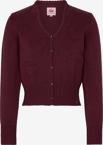 Cardigan 'Gosina' SPIETH & WENSKY en rouge : devant