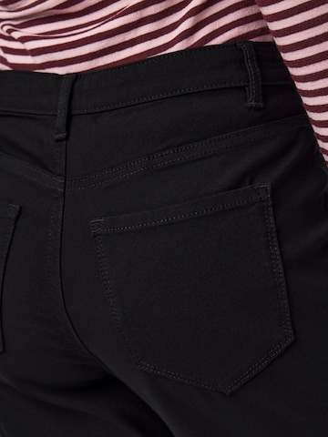 PIECES Wide leg Trousers 'PCSKIN' in Black