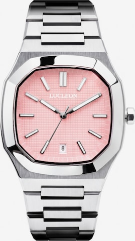 Lucleon Analog Watch 'Vector' in Pink: front
