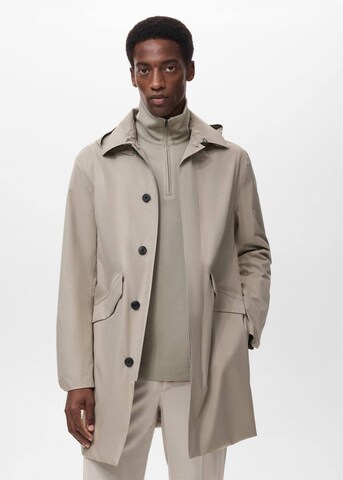 MANGO MAN Between-Seasons Coat 'Area' in Grey: front