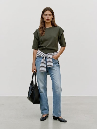 VERO MODA Top 'Layla' in L in de kleur Donkergroen, Productweergave