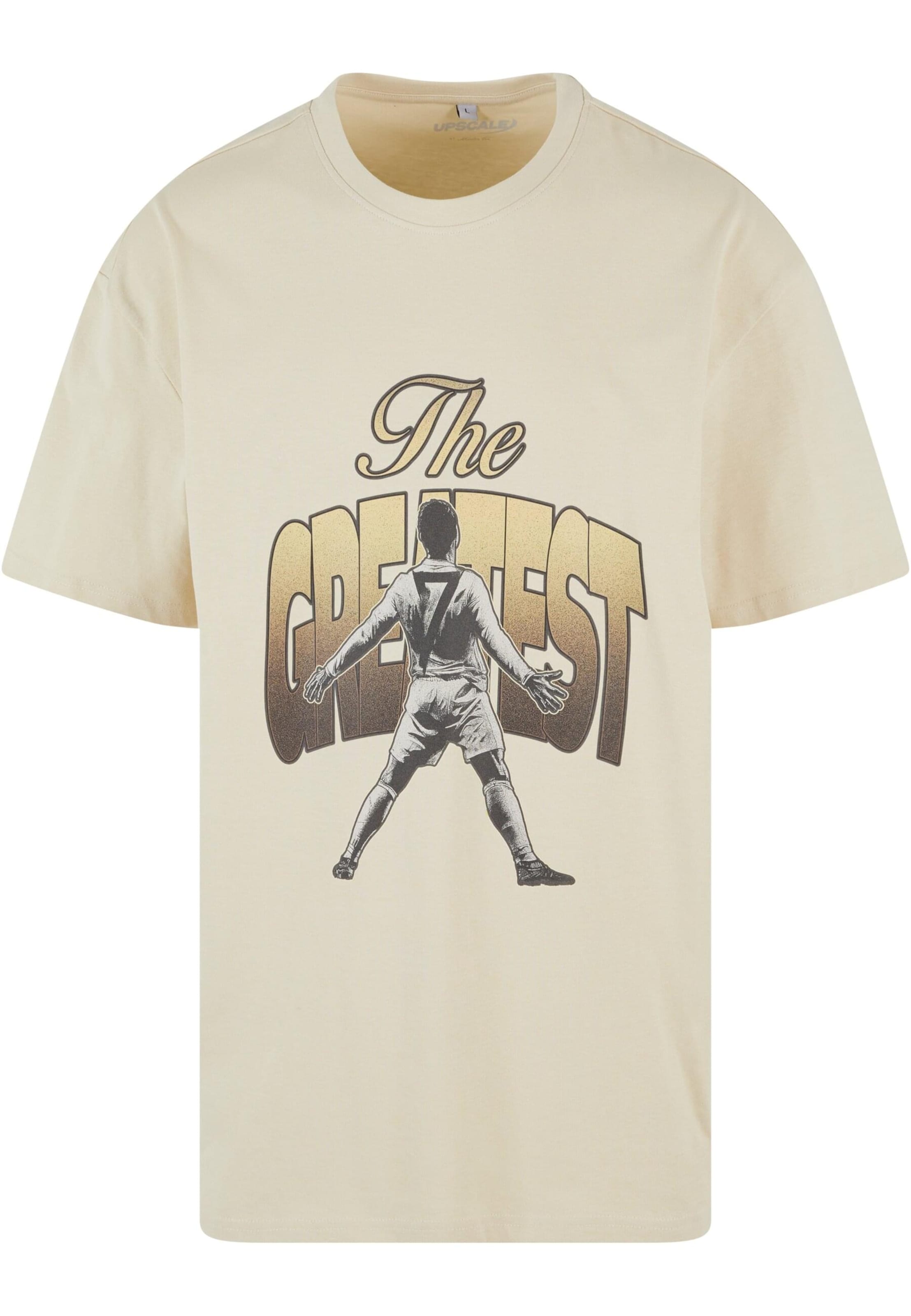 MT Upscale Shirt 'Greatest' in Beige: voorkant