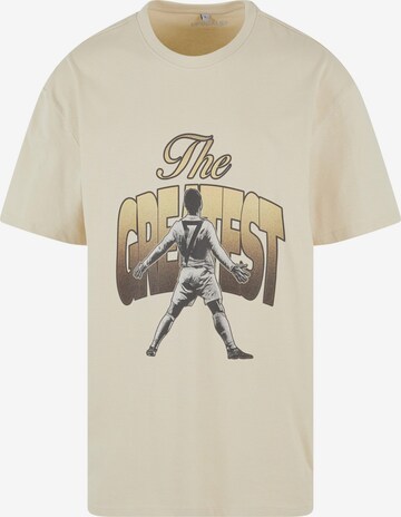 T-Shirt 'Greatest' MT Upscale en beige : devant