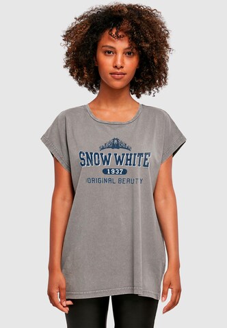 ABSOLUTE CULT Shirt 'Snow White' in Grau: Vorderseite