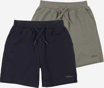 Largi Pantaloni de la s.Oliver pe albastru: față