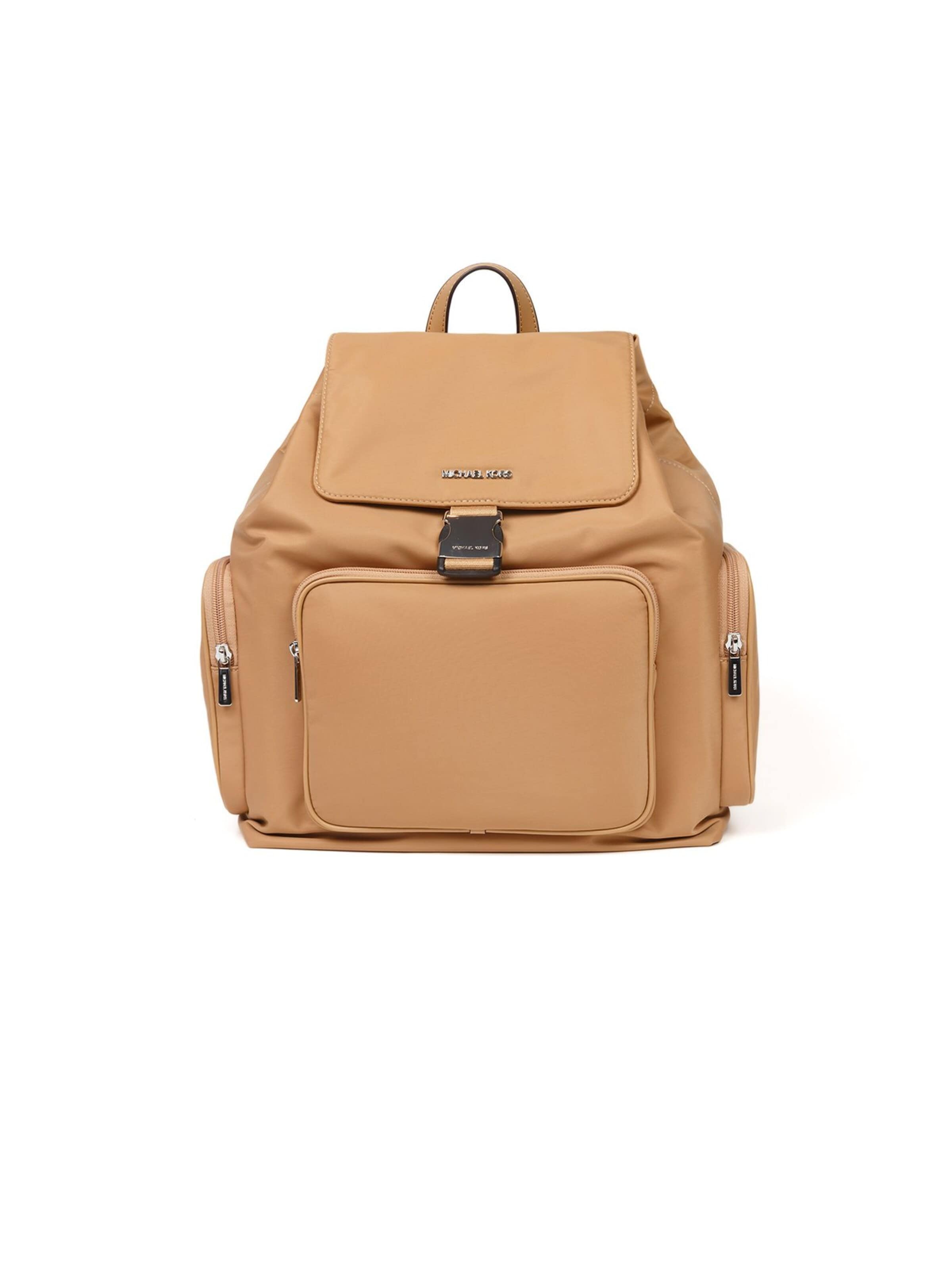 Borsa a mano 'Khai Large Flap Cargo Backpack' di Michael Kors in marrone: frontale