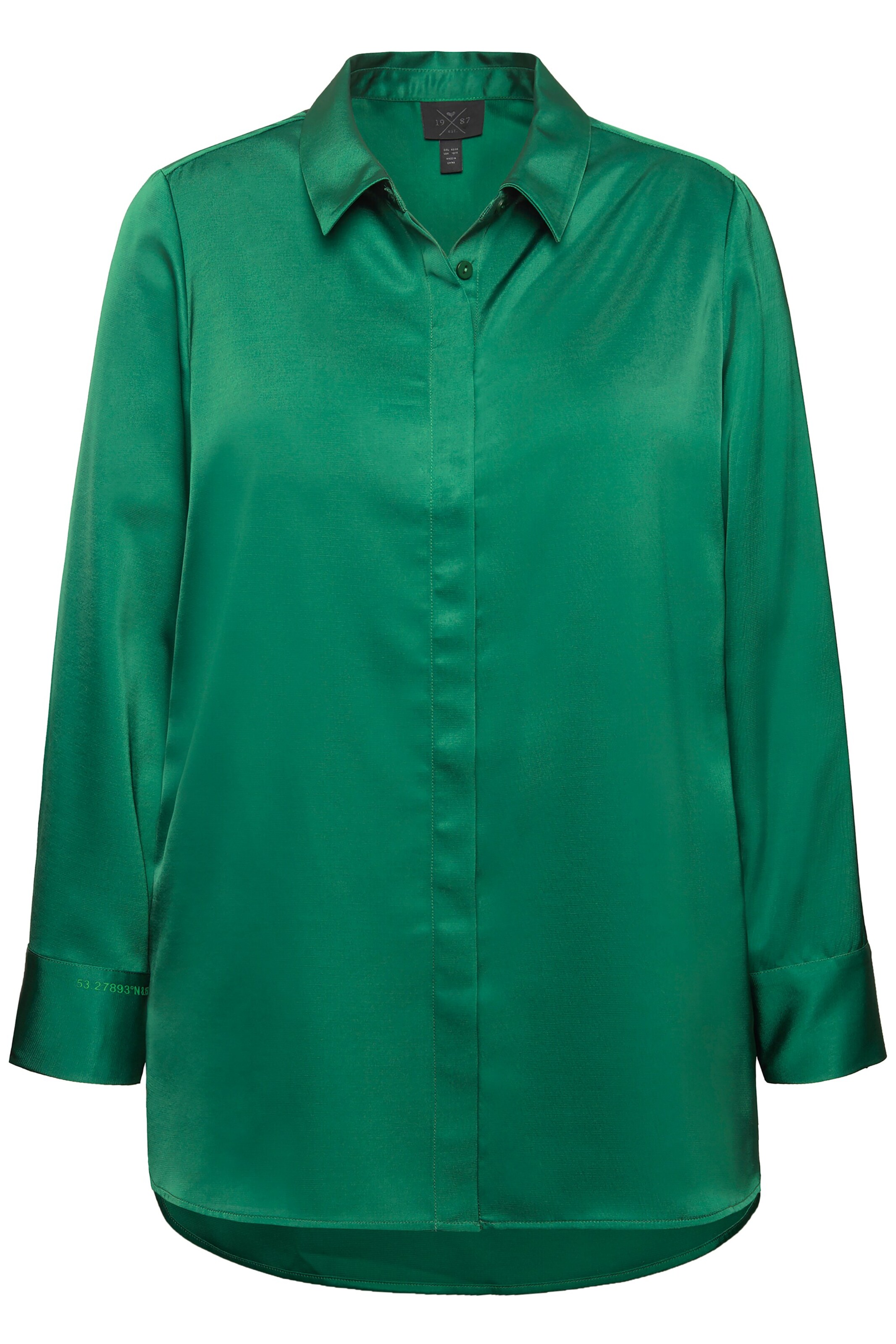 Ulla Popken Blouse in Green: front