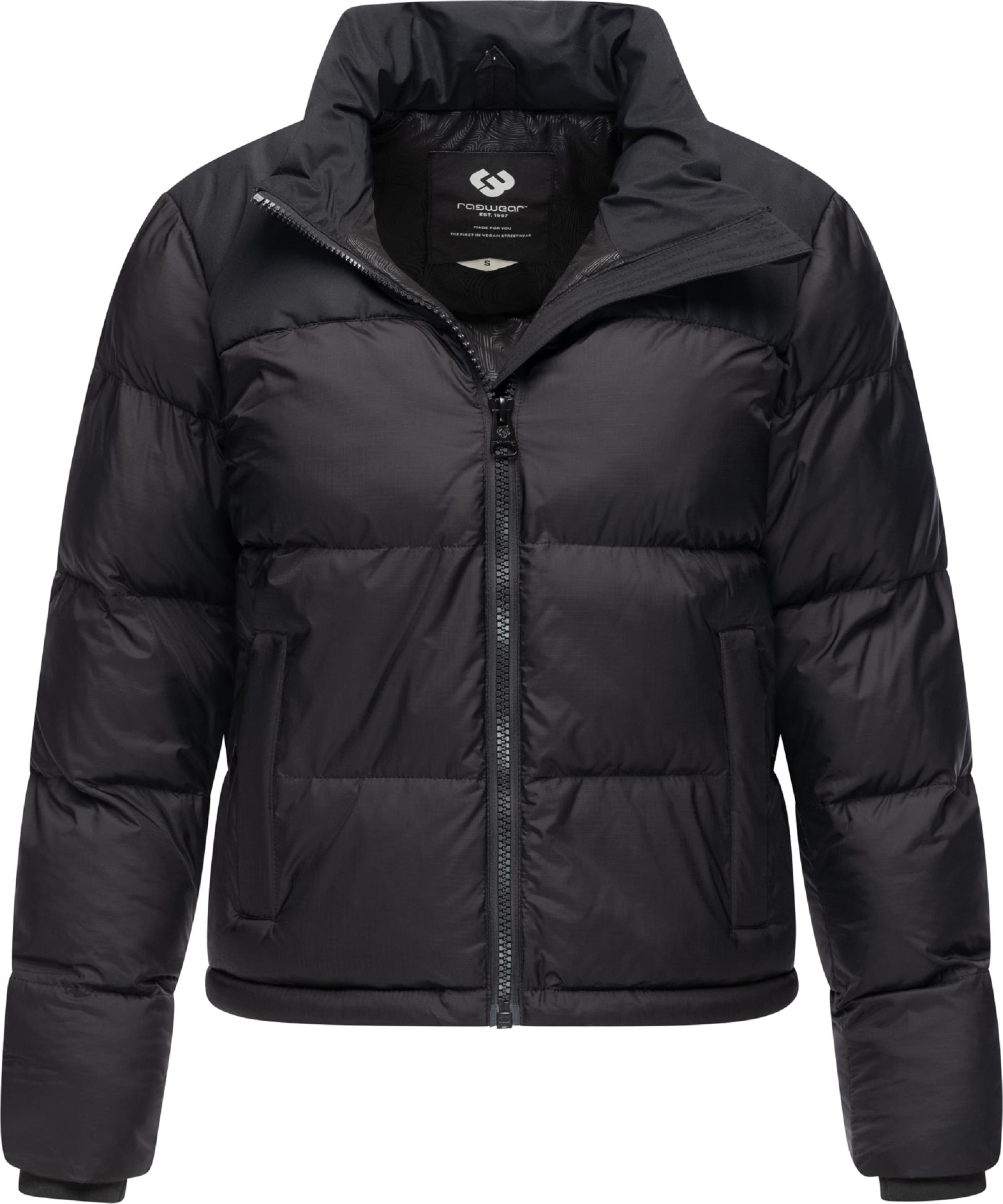 Ragwear Winterjas &#x27;Serah&#x27; in Zwart: voorkant