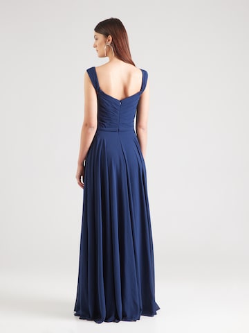 mascara Evening Dress in Blue
