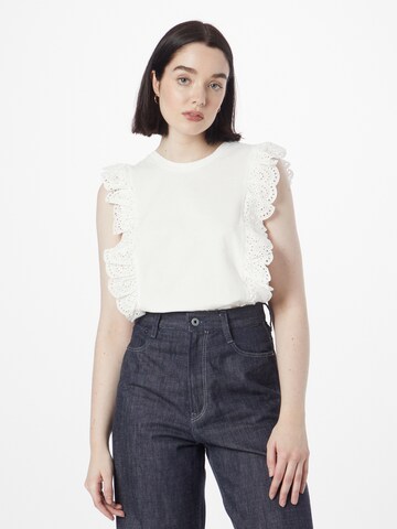 PULZ Jeans Top 'SIA' in Beige: voorkant