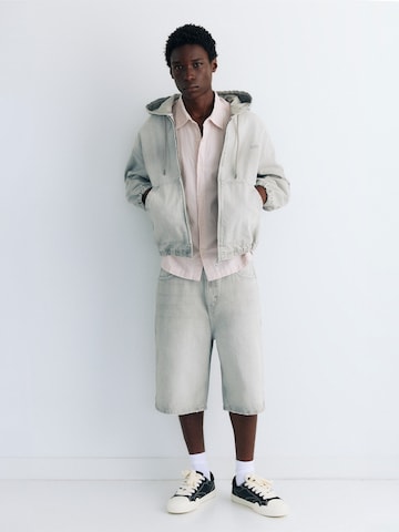 Veste mi-saison Pull&Bear en gris : devant