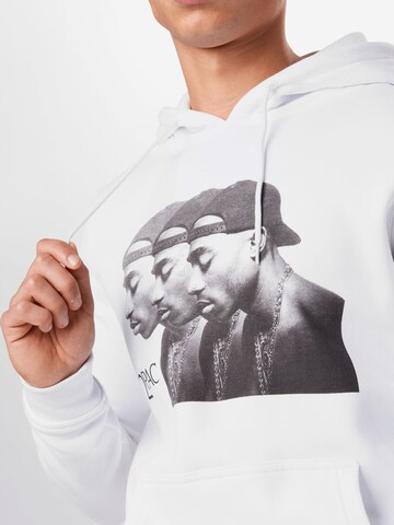 Felpa '2Pac Faces' di Mister Tee in bianco