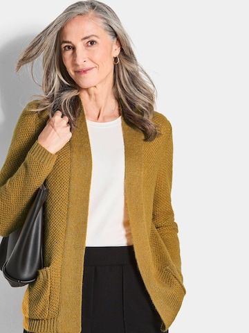 Goldner Strickjacke in Gelb