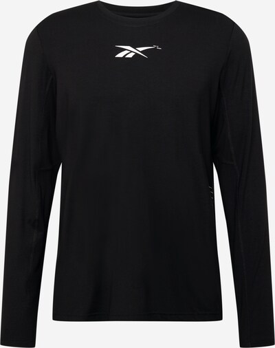 Reebok Sport Funksjonsskjorte i svart / hvit, Produktvisning
