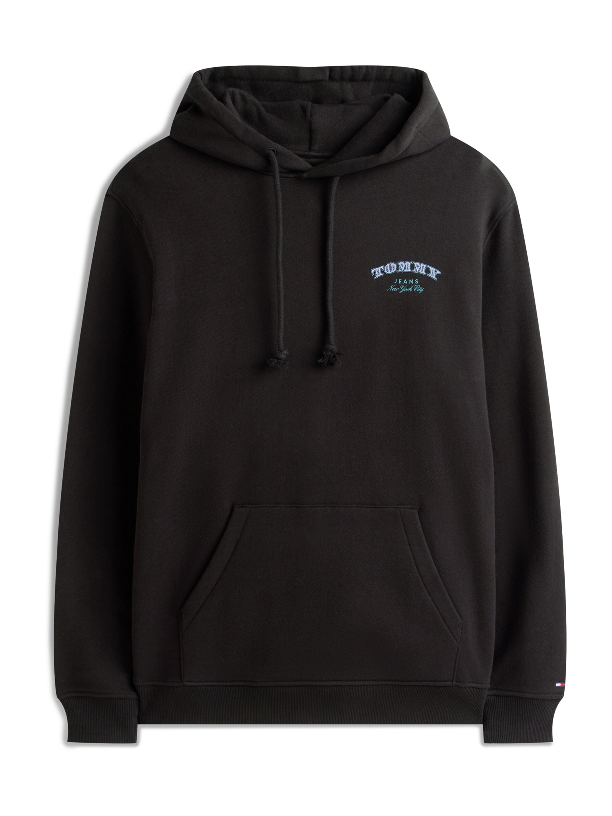 juoda Tommy Jeans Megztinis be užsegimo: priekis