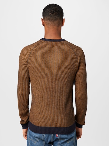 JACK & JONES Sweater in Brown