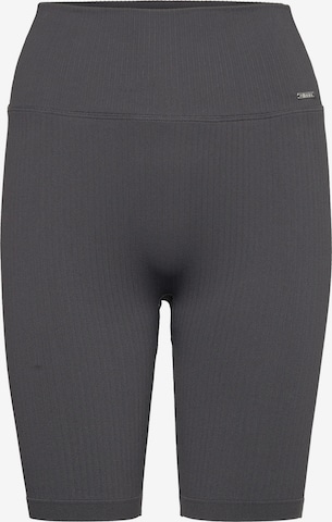 Pantaloni sportivi 'Ribbed Seamless' di Aim'n in grigio: frontale