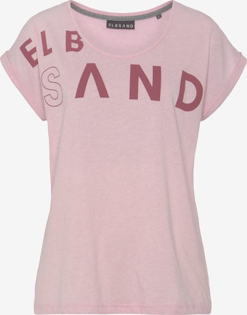 T-shirt Elbsand en rose : devant