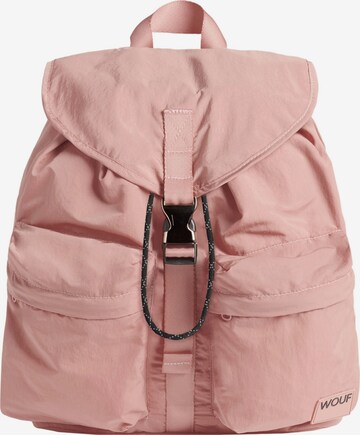 Wouf Backpack in Pink: front