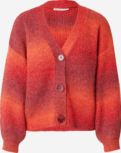 Esqualo Strickjacke in orange / burgunder / knallrot, Produktansicht