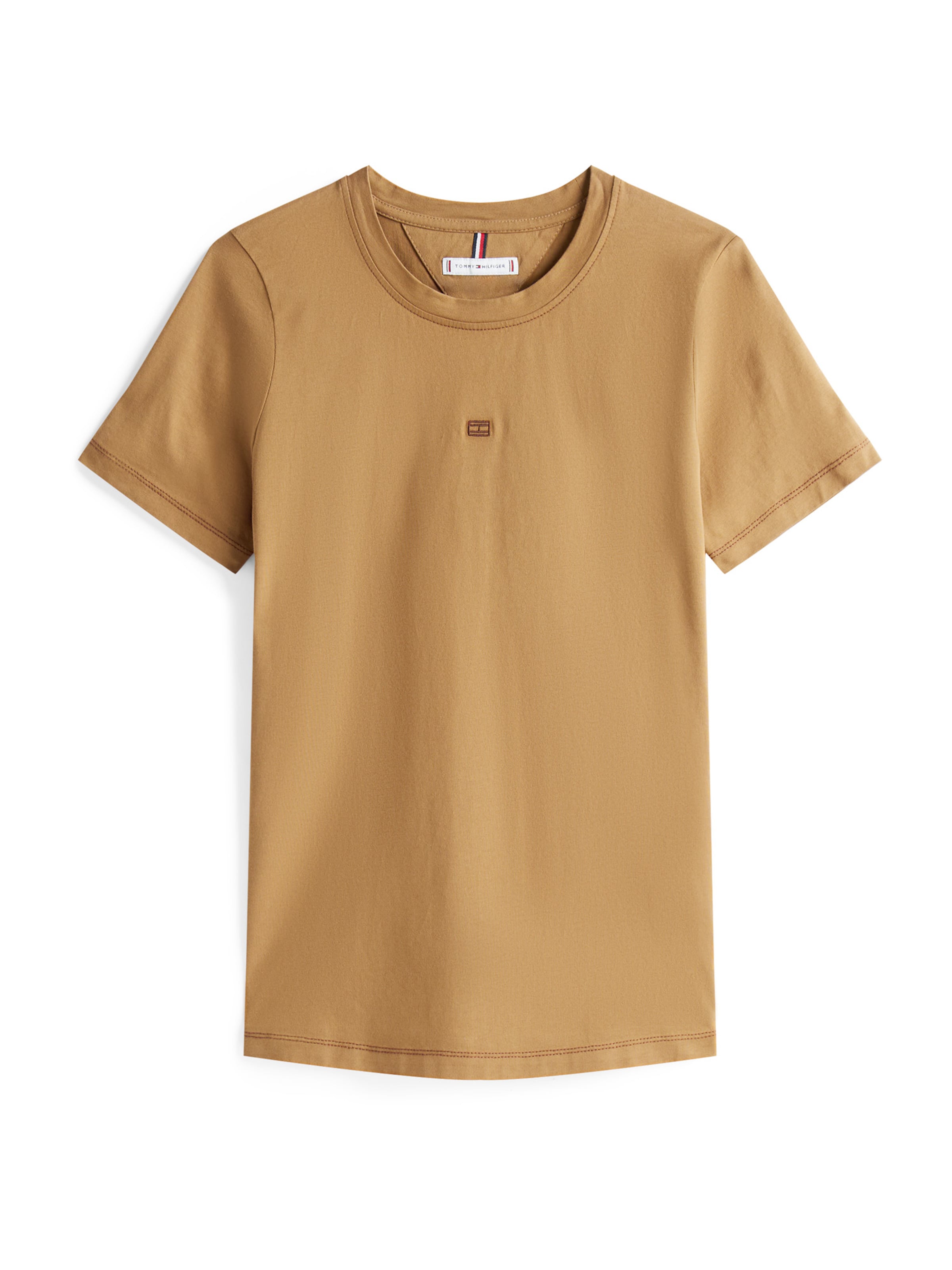 T-shirt TOMMY HILFIGER en marron : devant